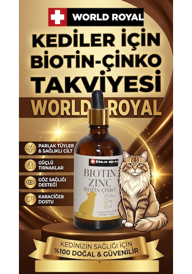 Kedi Biotin Çinko Deri Tüy Bakımı Damla