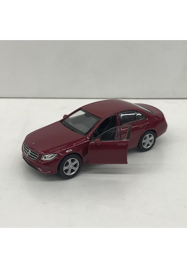 Mercedes E Class Serisi Çek Bırak Model Metal Oyuncak Araba 12 CM Kırmızı