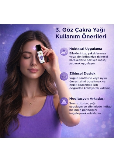 3. Göz Çakrası Ajna Aromaterapi Yağ Karışımı 10 Ml