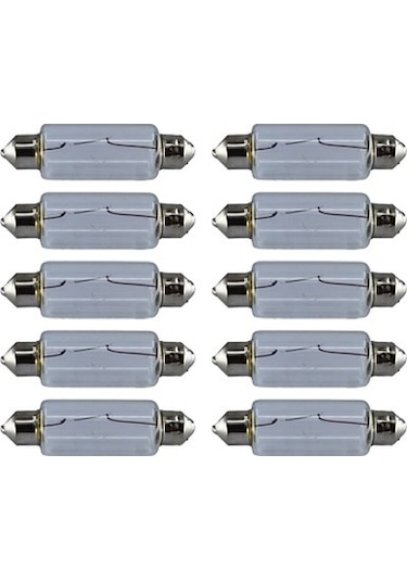 10 Adet 12V 15W Sofit Ampul 44mmX13mm