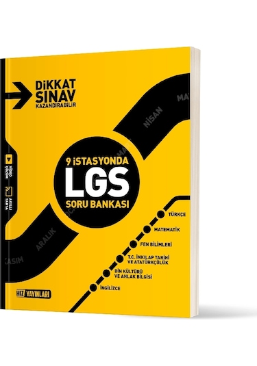 Hız Yayınları 9 İstasyonda Lgs Tüm Dersler Soru Bankası
