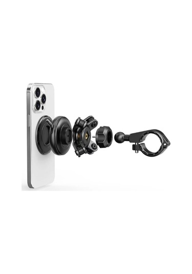 Nukrotech Fastfix Fx2-154 Titreşim Modüllü Gidon Bağlantılı Telefon Tutucu Siyah