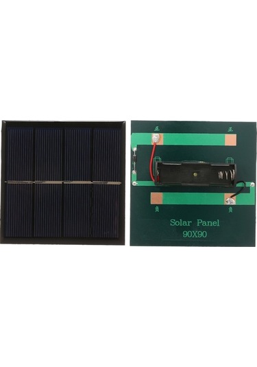 Pazly Akıllı Güneş Enerjili 1w/2v Pil Şarj Cihazı, 1.2v Aa Şarj Edilebilir Pil İçin Polikristalin Epoksi Güneş Paneli