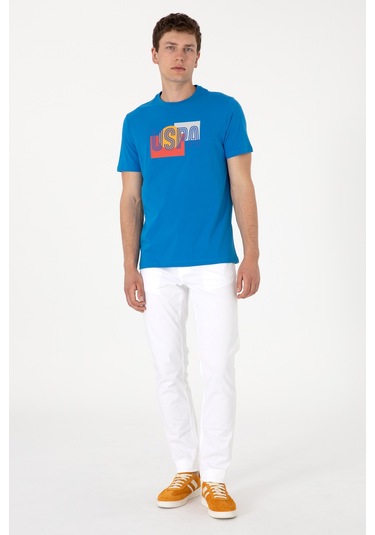 U.s. Polo Assn. Erkek Kobalt Tişört 50300593-vr077 Kobalt