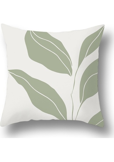 Kuzey Avrupa Geometrik Keten Yastık 50 50cm-44 Ekru