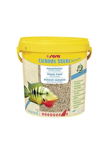Sera Cichlids Sticks Nature 10 Lt (2 Kg)