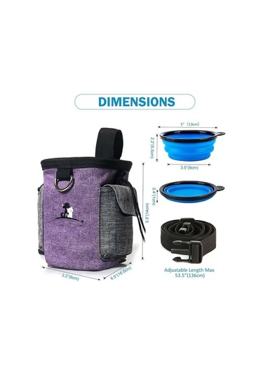 Fochsia Evcil Hayvan Eğitim Çantası, Şartname: Mor Bel Çantası