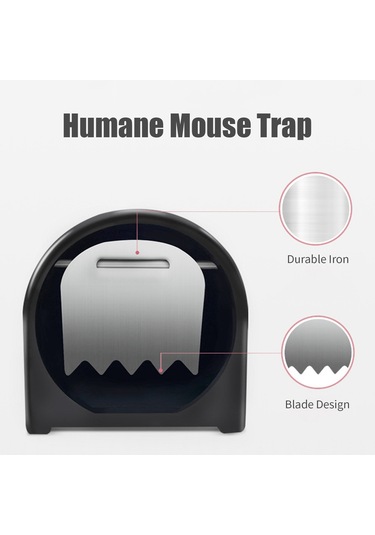 Kemirgen Zapper Sıçan Fareler Fare Tuzak Humane Fare,siyah