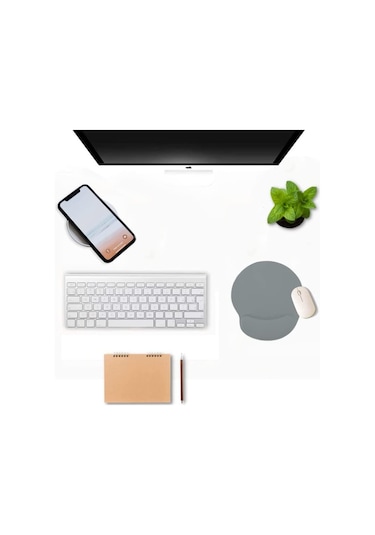 Buz Mavisi Bilek Destekli Ergonomik Jel Kaymaz Taban Mouse Pad