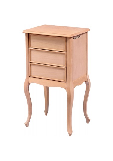 Masifart Aurie Lükens 3 Çekmeceli Komodin Cilasız Ham Diğer