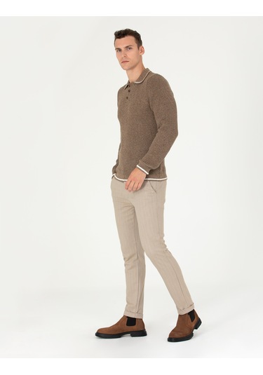 Pierre Cardin Erkek Vizon Pantolon Kanvas-chino 50278471-vr052 Vizon