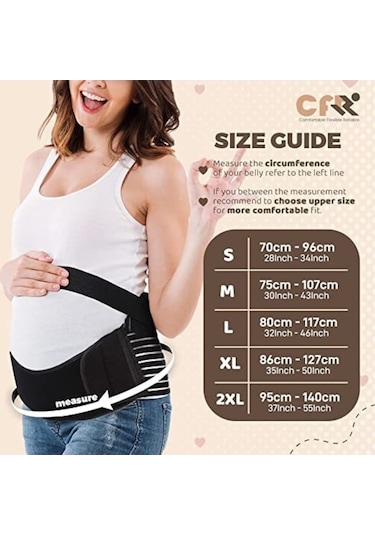Trendooze Tfd-33248 Nefes Koruyucu Kadın Hamile Bel Bant Bandı Ayarlanabilir Alabilen Mr