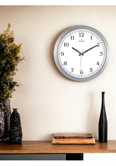 Galaxy 1964-k Serisi Lüx Premium Klasik Ofis Ve Duvar Saati 35 Cm Gri
