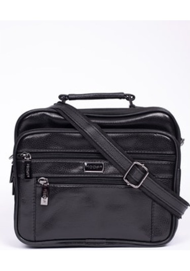 Moda Çanta Erkek Siyah Moda Bu-42 Suni Deri Askılı Çanta Moda Bu-