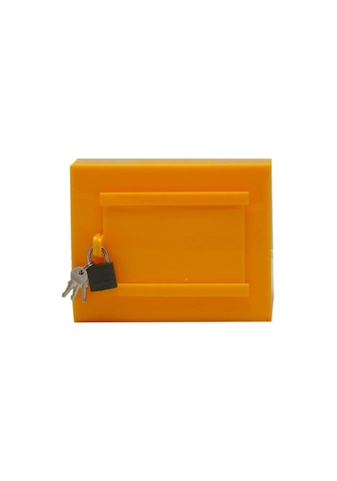 Karlobi - Pleksi Tip Box Bahşiş Kutusu Sarı 20x13x12 Cm