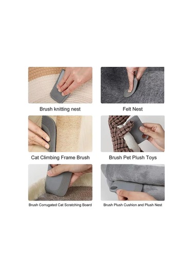 3 Adet Temizleme Fırçası Tüy Alma Fırçası Kedi Malzemeleri Tüy Toplayıcı Fırça Dayanıklı Evcil Hayvan Tüyü Toplayıcı