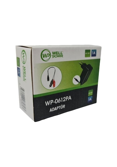 Wellpower 6V-12V 1Amper Akü-Batarya Şarj Adaptörü Wp-0612P / 542716434