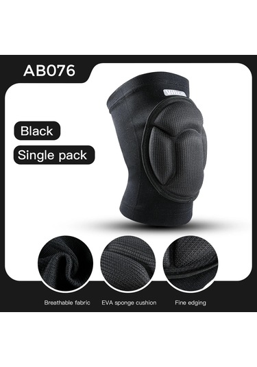 Conventions1 2pc Çarpışma Diz Pedleri Spor Basketbol Koşu Siyah