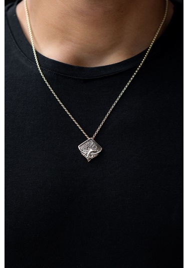 Cenova Kuyumculuk 14 Ayar Altın Taş Detaylı Ejderha Figürlü Erkek Kolye