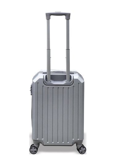 Coral High Diamond ABS Gümüş Küçük Boy Valiz 16616 Gümüş