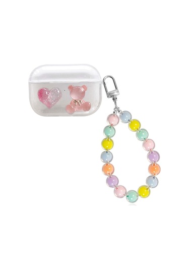 Microsonic Airpods Pro Kılıf Renkli Askılı Kalp Ve Ayı