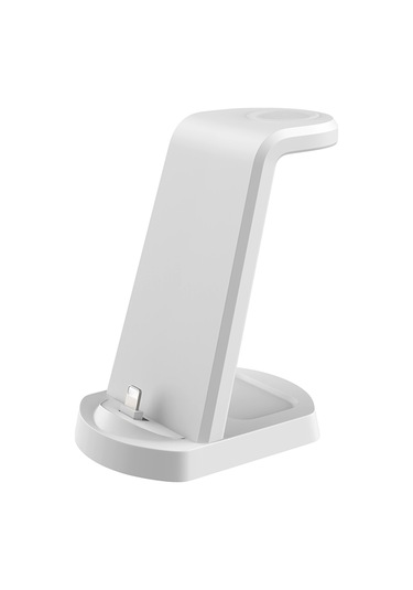 Maiyame A001 Plastik+abs Dikey Kablosuz Şarj Cihazı, Telefon Tutucu, 10w/7.5w/5w Akıllı Telefon, Saat Ve Kulaklık İçin, Beyaz