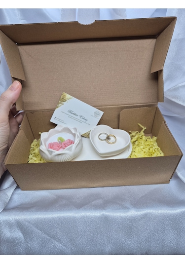 Kadınlar Günü Hediyelik Lotus Mum Beyaz Mum 5 Li Paket