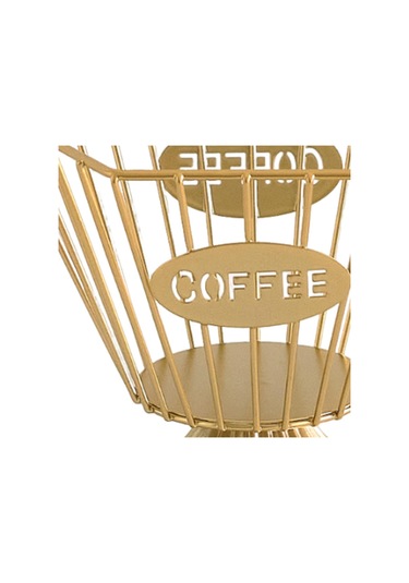 Homyl Kapsül Tutucu Yaratıcı Pratik Kahve Pod Bar Kafe Oturma Altın