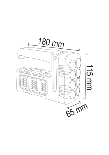 Forlife 30 Watt Solar Şarjlı Fonksiyonel Fener