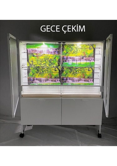İstanbul Kafes Model Salma5d Pvc Dolap Pvc Kuş Dolabı