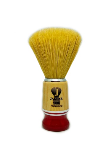 Jaguar 1056 Ahşap Sap Doğal Kıl Tıraş Fırçası, Tıraş Sabunu Seti