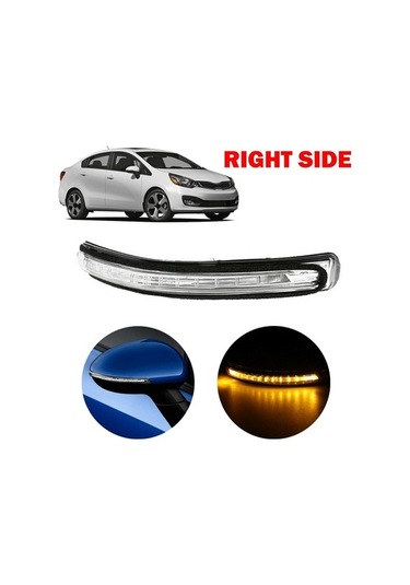 Didadodo Kia Rio 2012-2016 Sağ Dikiz Aynası Led Dönüş Işığı Ayna Gösterge Lambası Yanıp Sön 87624 1w000