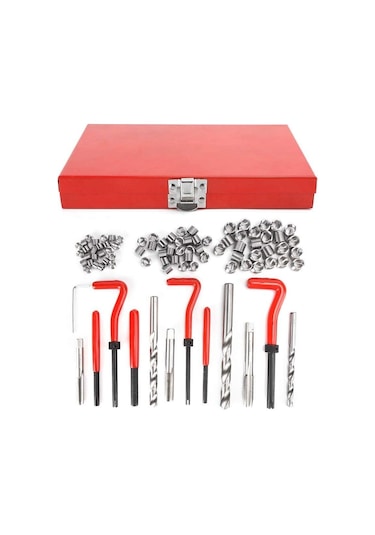 Valkyrie 88 Parça Diş Açma Helicoil Vida Tamir Onarım Seti M6 M8 M10 Profesyonel 1. Kalite