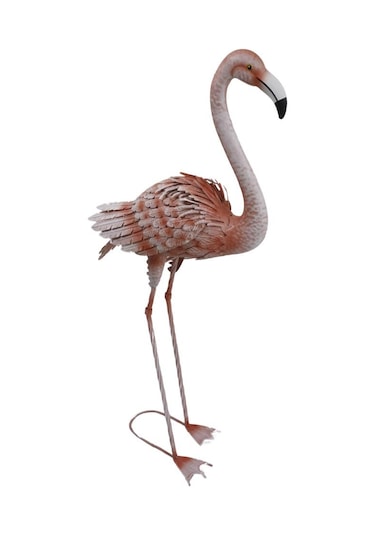 T.concept Dekoratif Gerçekçi Dayanıklı Metal Pembe Flamingo Büyük