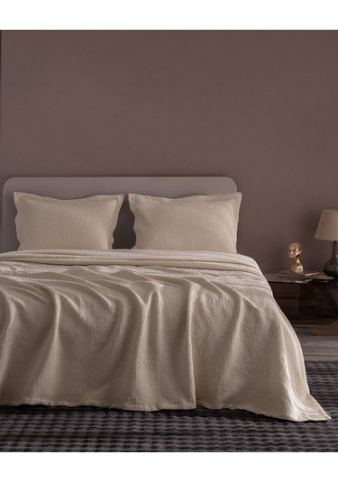 Labenne Çift Kişilik Yatak Örtüsü - Bej 8684427228746 Ekru