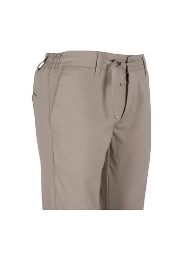 Erkek Jogger Pantolon Bel Bağcıklı Dar Kesim Rar01342 Krem