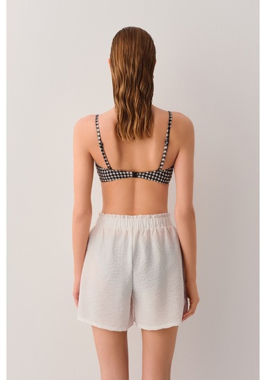 Suwen Gabriel Plaj Şortu Sba25340036 Ekru