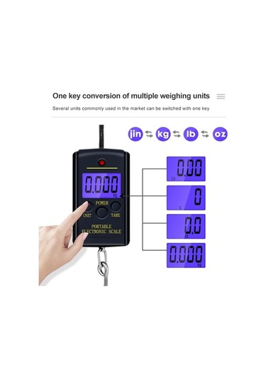 Funtree Treasure 40 Kg 10g Mini Dijital Terazi, Balıkçılık, Seyahat, Bagaj Kullanımı İçin