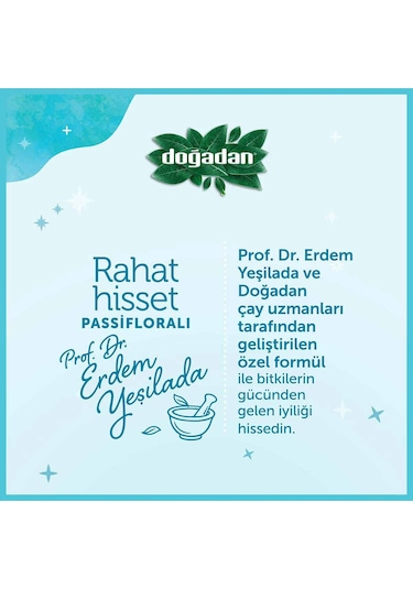 Doğadan Rahat Hisset Pasifloralı Süzen Poşet Karışık Bitki Çayı 18'li