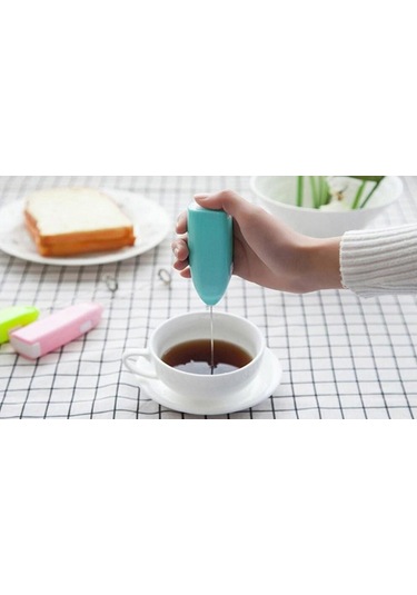 Soulader Elektrikli Portatif Mini Karıştırıcı, Yemek Çırpıcı, Mutfak Şefi İçin El Blenderı, İçecek Yoğurma Makinesi Mavi