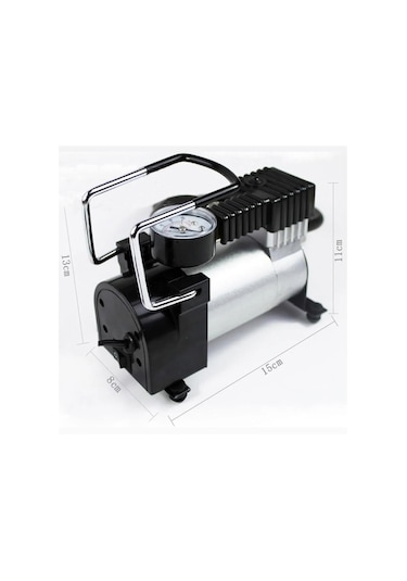 Sentinel Metal Gövdeli Gri Mini Oto Araç Hava Kompresörü 12v