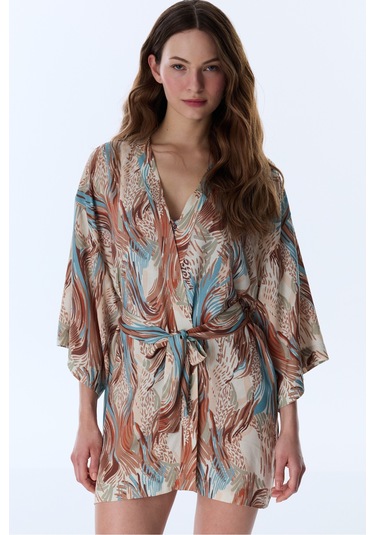 Penti Renkli Janet Kimono Çok Renkli