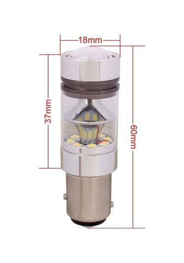 Createtech Soğuk Led Lambası Fren Dc Beyaz Arka Araç Ampulü, 850lm 12-24v 1157/bay15d 100w Kl