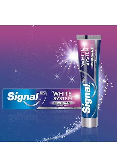 Signal White System Güçlü Beyazlık Güçlü Diş Minesi Diş Macunu 4 x 75 ML
