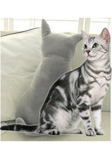 Suntek Yaratıcı Kedi Geri Çocuklar Peluş Oyuncak Yastık