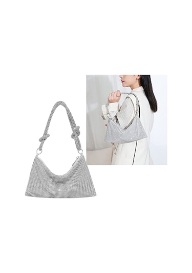 Suofeng Yeşil El Yastığı Balo, El Yapımı Taşlı Tabanlı, Akşam Yemeği Ve Davetler İçin Parlak Tasarım