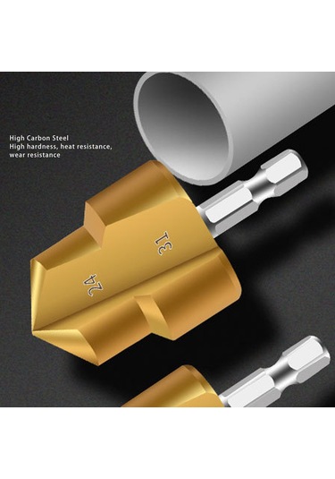 Fafeicy Boru Rayba Uçları, Yüksek Karbonlu Çelik Kademeli Matkap