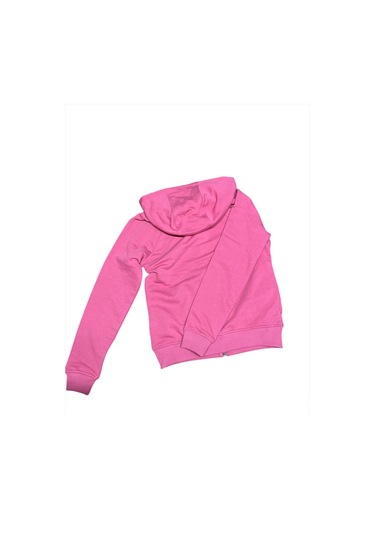 Benetton-w21463 Benetton Sweatshirt Kadın Gül Kurusu Spor Çeket Fuşya