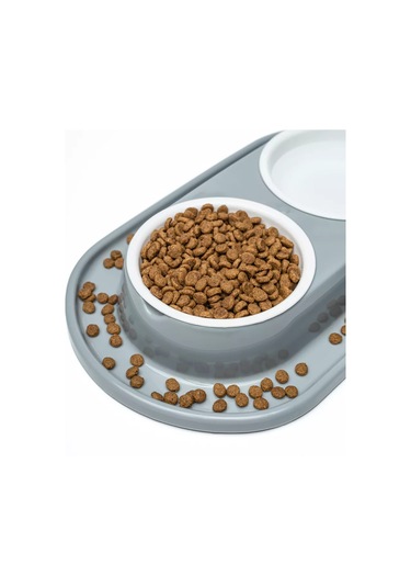 Al'ternativa Kedi Ve Köpekler İçin Çiftli Kap, Gri 178093932