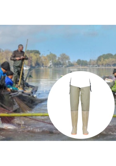 Suntek Kalça Waders Dikişsiz Tarım Çivili Taban Hafif 44 Ayak Büyüklüğü